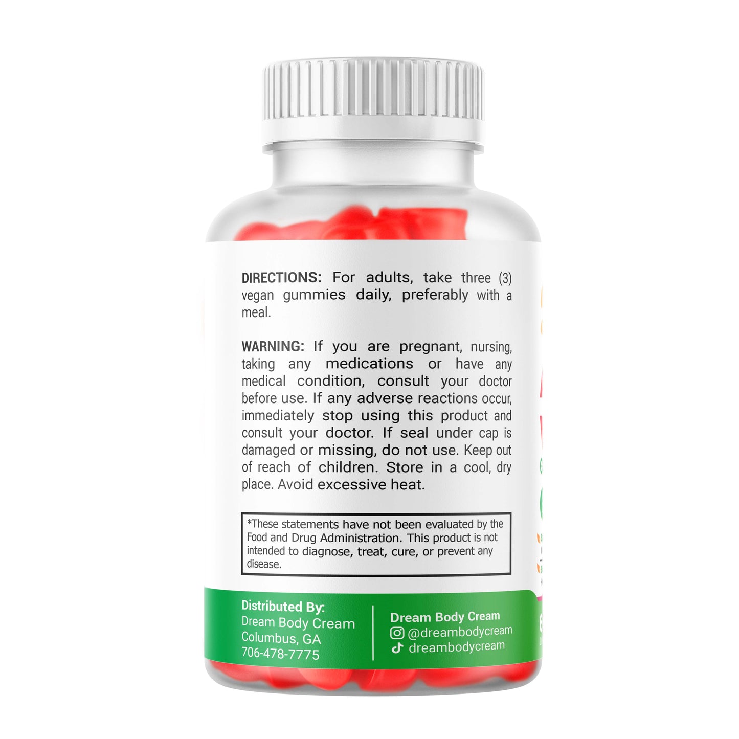 Vegan Apple Cider Vinegar Gummies | Energy, Digestion & Detox Support | 60 Gummies